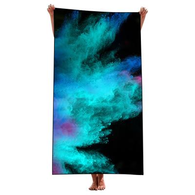 China Microfiber Beach Towel Child Safe Light Weight, Fashionable Soft Feel Quick Dry Beach Towels with Lively Colors for sale