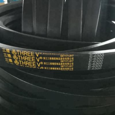 China Triangle V Rubber Belt Rubber Transmission Pulley Generator Fan Wrapped Narrow Banded Joint V Belt For Sale for sale