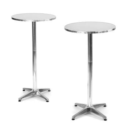 China Dia60*110CM Round Height-adjustable Aluminum cocktail bar table for sale