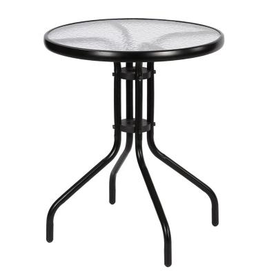 Cina Outdoor Commercial Furniture Patio Glass Table Transparent Garden Desk in vendita