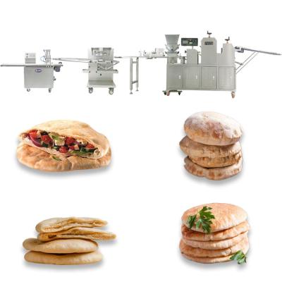 China Snack Factory Automatic Pita Bread Machine Pita Bread Line For Tortilla Roti Chapati Making Machine for sale