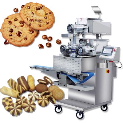 China High Efficiency Multifunctional Automatic Encrusting Maker Stuffed Biscuit Chocolate Cookies Making Machine for sale