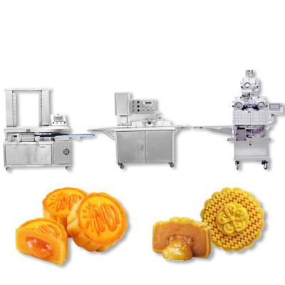 China Supplier Lava Mooncake Production Line Pineapple Bun Maker Pineapple Cake/Pineapple Cake/Moon Cake Pie Stuffed Making Machine for sale