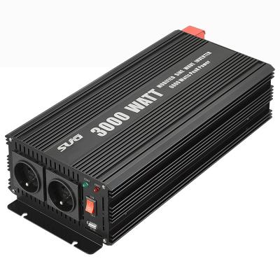 China 3000W Modified Sine Wave 12V  To 220V Car Power Inverter Low Voltage Protection for sale