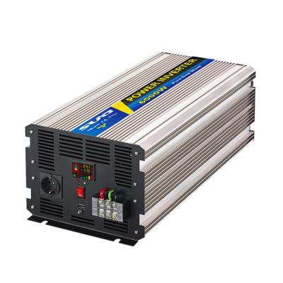 China Poder real 24V al inversor puro de la onda sinusoidal de 220V 6KW en venta