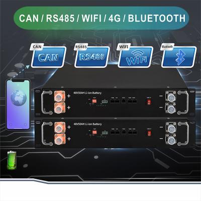 China lítio Ion Battery da bateria de armazenamento RS485 do lítio 48v 2.4kwh UPS à venda