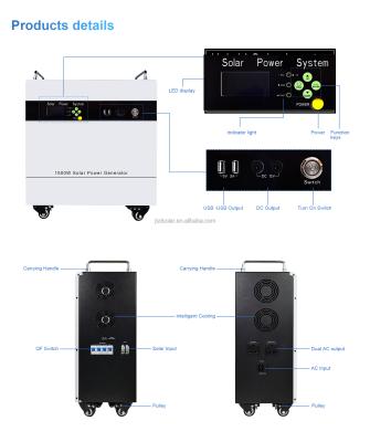 China House all in one solar system with lifepo4 batteries for home for outdoor for sale