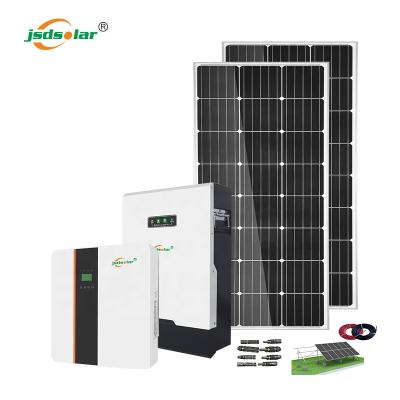 China Jinsdon home high quality 3kw 5kva 5kw 10kw 15kw off grid home hybrid lithium panel complete solar photovoltaic power system for sale