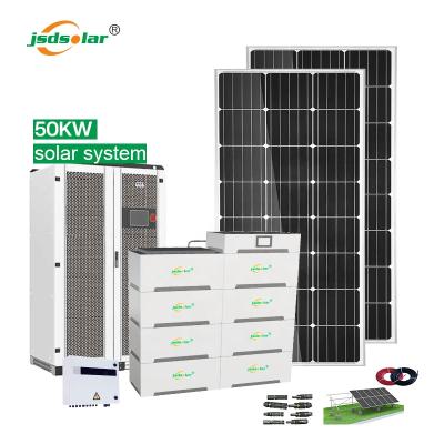 China Industrial 30KW To 150KW Solar Power System 30 To 150 KW Hybrid Solar Lithium Battery For School Factory for sale