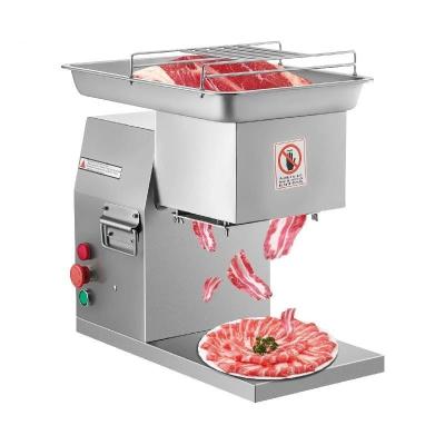 China Electric Food Processing Meat Slicer 250Kg/H Stainless Steel 3mm Blades Meat Cutter Grinder Machine Auto Kitchen Home Appliance Commercial for sale