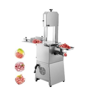 China 550W No-pollution Electric Bone Sawing Machine Butcher Commercial Meat Bandsaw 250Kg/H Bone Frozen Fish Cutter Home Kitchen Appliance for sale