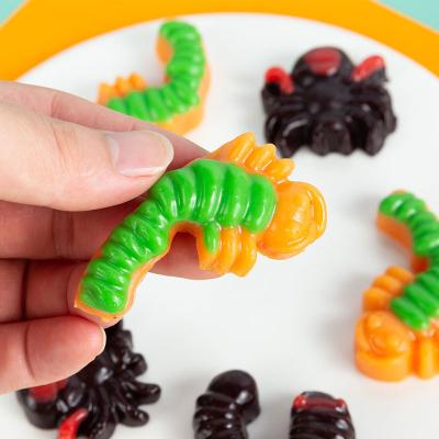 China Wholesale Natural Cute Candy Gummy Worm Halloween Gummy Candy for sale