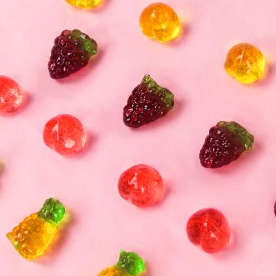 China Natural 3D Strawberry Flavor Custom Candy Fruit Gummy Candy for sale