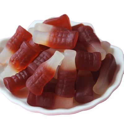 China Cute Candy Natural Soda Flavor Soft Cola Gummy Candy and Fun Cola Shape Candy for sale