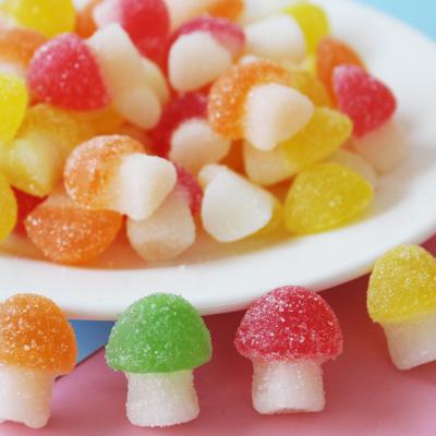 China The Natural Sugar Mushroom Gummy Fruit Gummy Snacks Kids Snacks Exotic Candy Bulk for sale