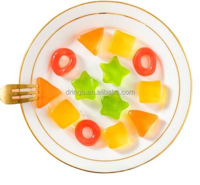 China Multi-shape 80g Natural Fruity Candy Ring Candy Toy Gummy Candies for sale