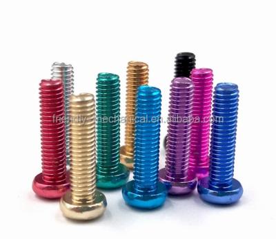 China Custom Made All Kinds Of Customized Anodized Color Aluminum Screw for sale