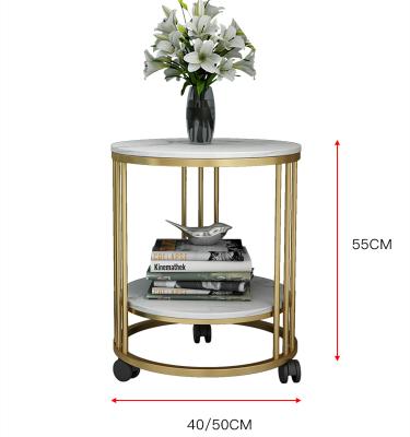 China Customization MY Side Tables for Living Room Luxury Sofa Side Table Marble Top Coffee Table for sale