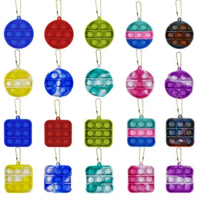 China Hot Selling Mini Educational Toys Push Bubble Stir Toys Decompression Squeeze Stir Toys Anti Stress Key Chain Board M-211130 for sale