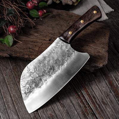 China Top Selling Viable Top Selling High Carbon Clad Meat Slicer Knife Serbian Handmade Amazon Dropship Steel Knives Forged For Butcher for sale