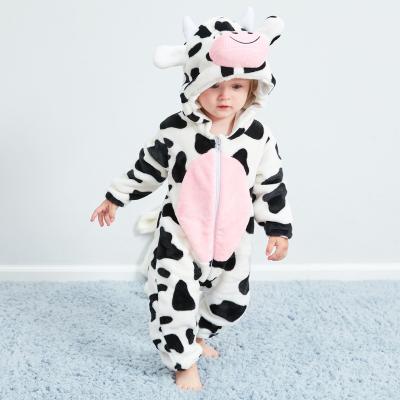 China Cute Children's Animal One Piece Romper Baby Plus Size Romper Baby Flannel Romper for sale