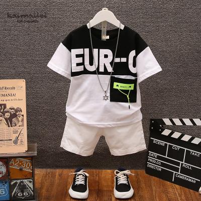 China Breathable Boys Fashion Short Sleeve Children Baby Casual Short Tee 2021 Summer Wear Round Neck T-shirt Pullover for sale