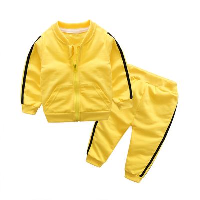 China Spring and Autumn Children's Clothing Casual Suit Sports Two-Piece Zipper Jacket for Infants and Toddlers for sale