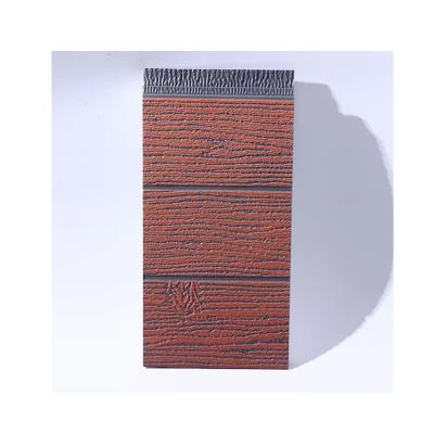 China Modern Professional Manufacture Polyurethane Insulated Panel Wall Sidings Oak Pattern Metal Carved Board for sale