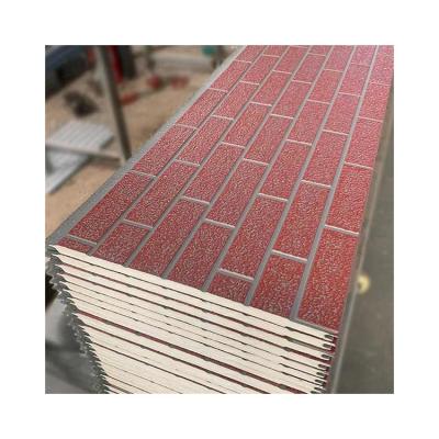 China Modern China Manufacturer Exterior Wall Corrugated Standard Brick Pattern Metal Carved Board for sale