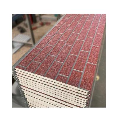 China Modern China Factory Good Quality Pu Composite Sandwich Standard Brick Pattern Metal Carved Board for sale