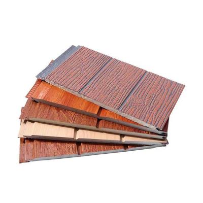 China Modern 2022 Innovative Products Moisture-Proof Sandwich Panel Wood Grain Metal Carved Board for sale