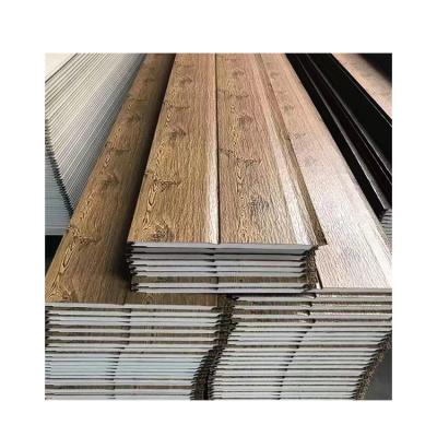 China Modern Functional Pu Sandwich Panel Exterior Wall Decorative Heat Insulation Wood Grain Metal Carved Board for sale