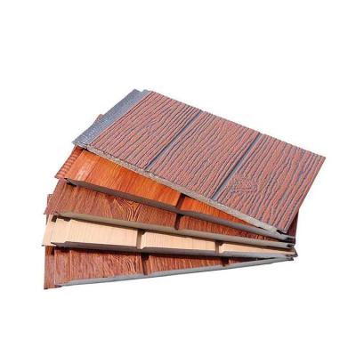 China Modern Best Price Insulated Decoration Wall Sandwich Panels Wood Grain Metal Carved Board for sale