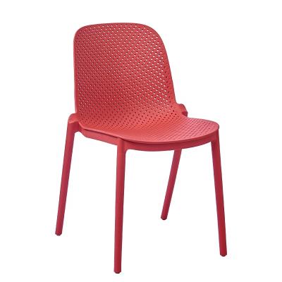 China Fashion high quality creative modern minimalist household multicolor plastic chair for sale