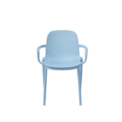 China High Quality Stackable Outdoor Plastic Garden Leisure Chair Armchair Cafe Restaurant Dining Chairs for sale