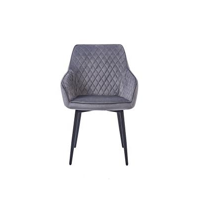 China High Quality Simple Design Dining Furniture Fabric Velvet Seat Dining Armchairs for sale