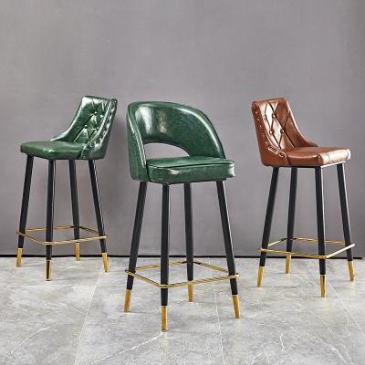 China High Quality High Quality PU Chair Bar Furniture Tea Shop Referee Chair Modern Bar Stool for sale