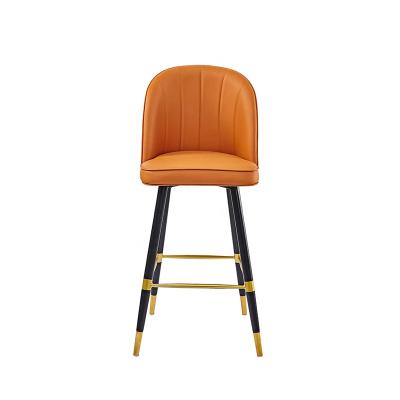 China Suppliers High Quality Restaurant Furniture Velvet Bar Furniture Leather Chair Bar Stool for sale