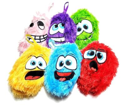 China FUZZY BALL EMOT 15cm Shaggy Plush Ball Emotions Tassel Inner Ball Material PVC 15 cm for sale