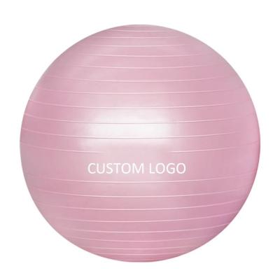 China Availalbe OEM 55cm PVC Anti-Burst Gym Exercise Yoga Ball with Air Pump and Colorful for sale