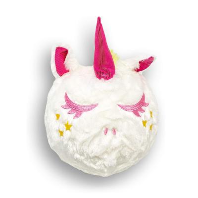 China Unisex Fuzzy Ball 9 inch Unicorn Stuffed Animal Accepted OEM ODM for sale