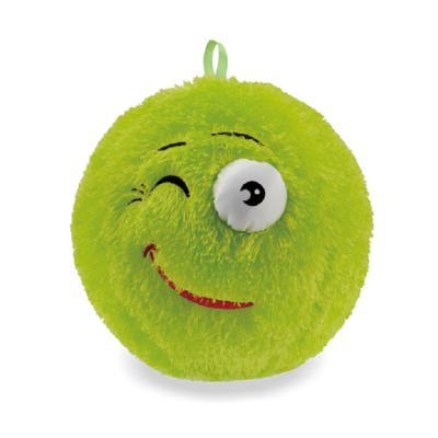 China 23cm Fuzzy Emoj Hairy Inflatable Ball with Fuzzy Monster Design Age Range 14 Years up for sale