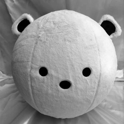 China Stress Relief Fluffy Hopper Ball with Plush Cover Polyester Outer Skin Material for sale