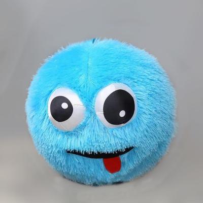 China Fuzzy Plush Ball 9 Inch Crazy Faced Stuffed Furry Little Monsters Fluffy Toy for sale