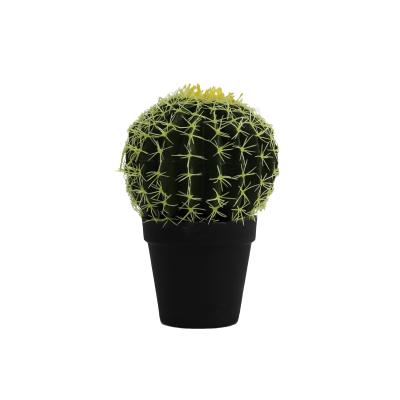 China New Real Touch Pulp Minimalist Flowerpot Succulent Plants Artificial Cactus Ball for sale