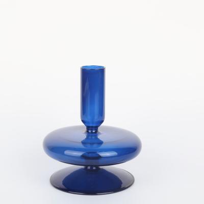 China Wholesale Custom Handmade American Favorite Creative Glass Candlestick Home Decoration for sale