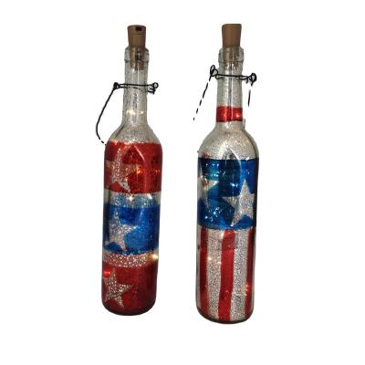 China China Amazon Can Customize Exquisite American Style National Day Bottle Lamp With Pattern Sheet for sale