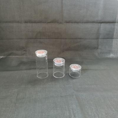 China China placed handmade glass candlesticks protecting from the wind for sale