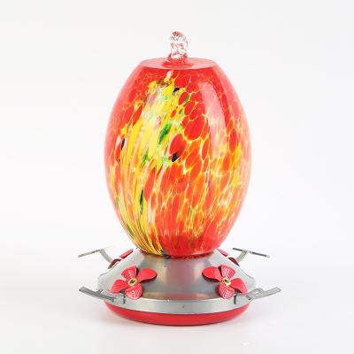 China Bird Feeder Good Prices Various Stained Glass Hummingbird Feeders Garden Outdoor Bird Feeder for sale