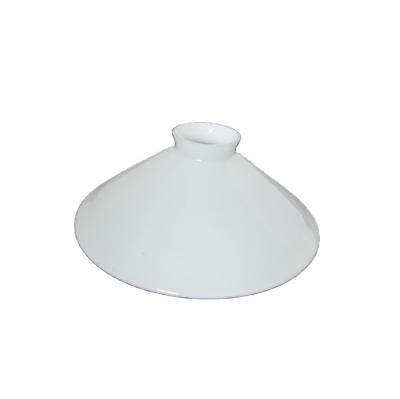 China Classic Factory Made Glass Shade Jade Flying Saucer Table Light White Cover for sale